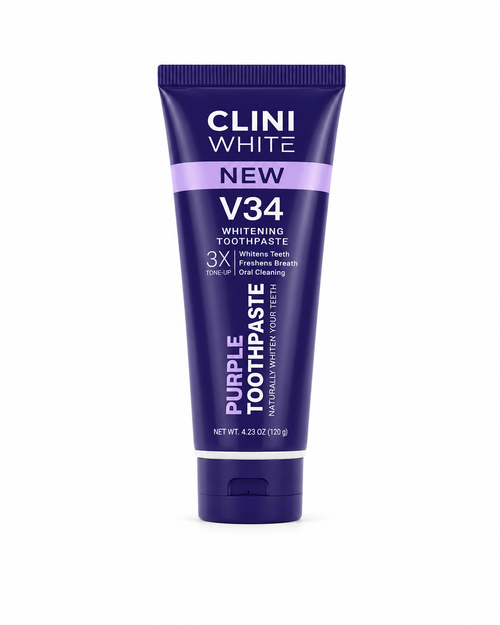 CLINI WHITE V34 Purple Whitening Toothpaste