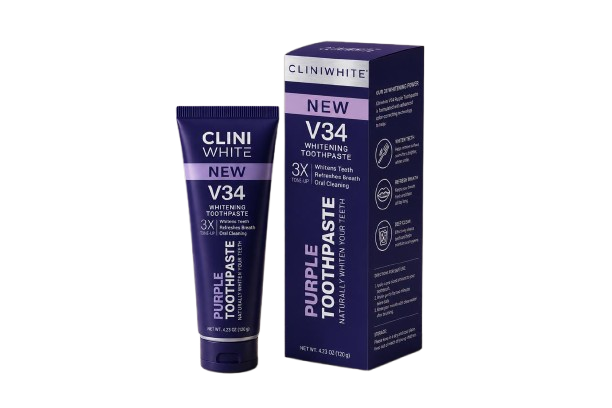 CLINI WHITE V34 Whitening Bundle – Essential 4-Step Brightening Kit
